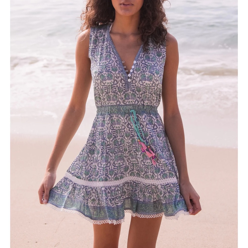 Bell by Alicia Bell Patty Floral Tiered Mini Dress - Picture 1 of 10
